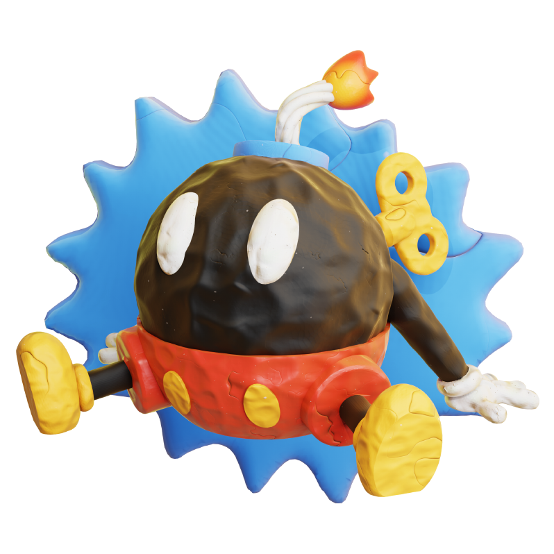 Kid-Boom Clay-Style Sticker